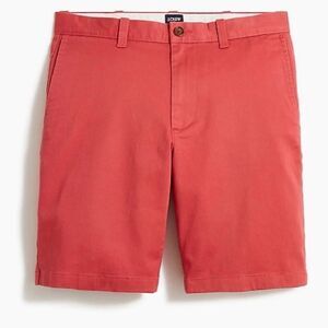 J. Crew Factory 7” flex chino shorts in old red size 30 NWOT- flaw